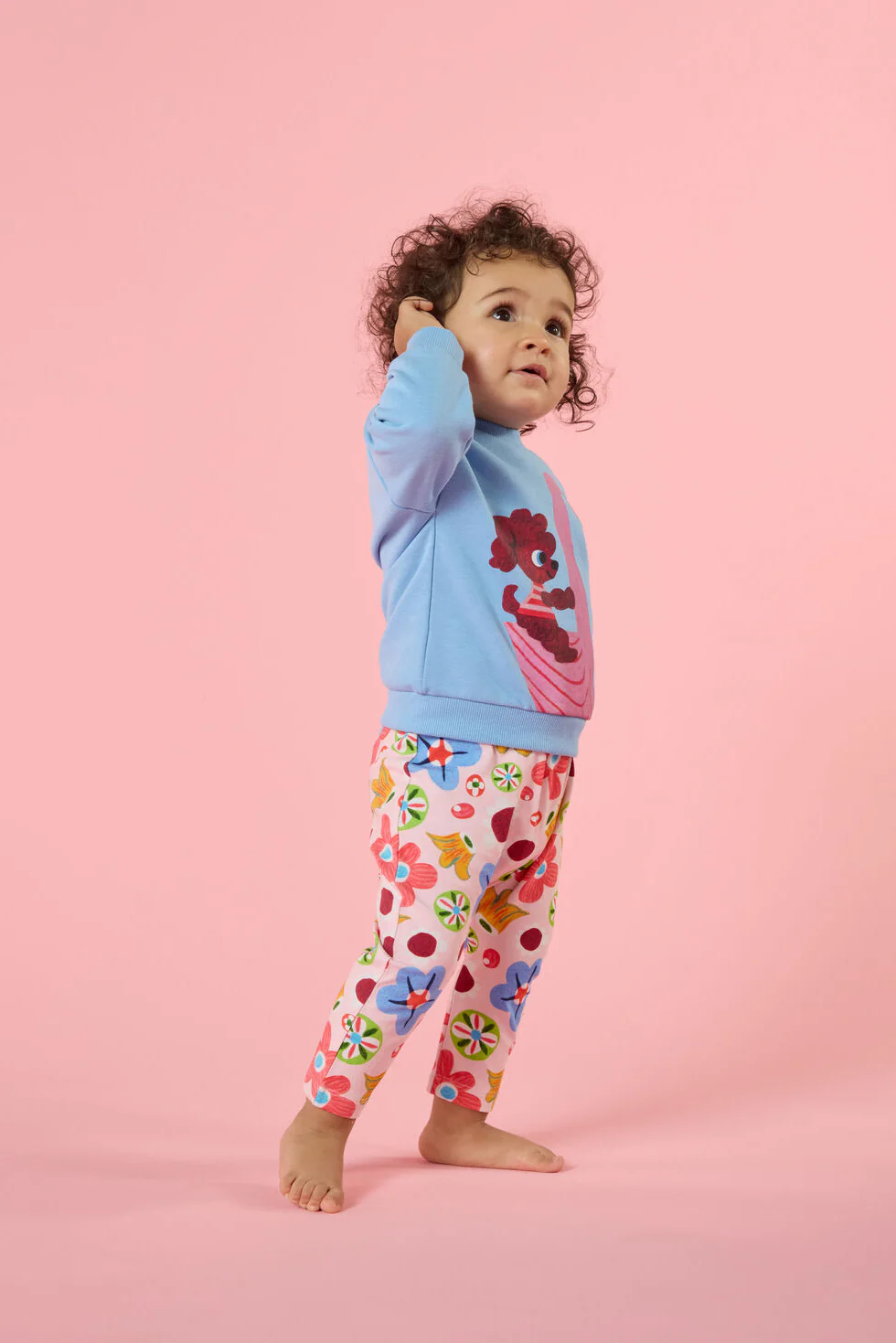 Spotty Floral Baby Legging