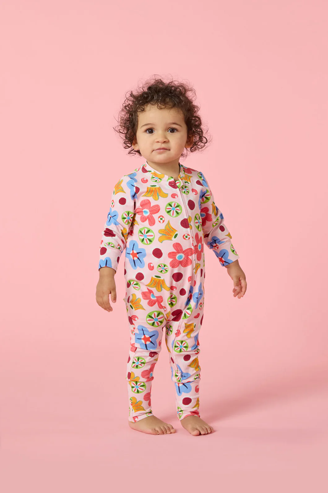 Spotty Floral Baby Grow suit