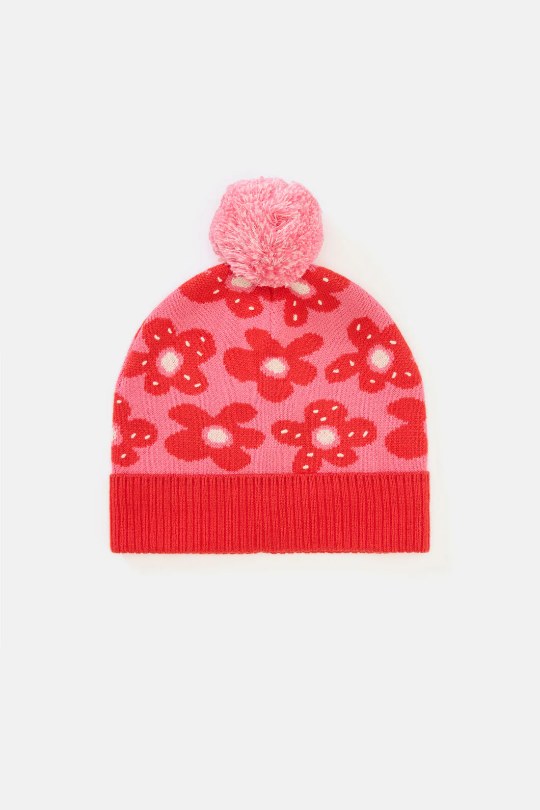 Spotty Floral Kids Beanie - Image 3