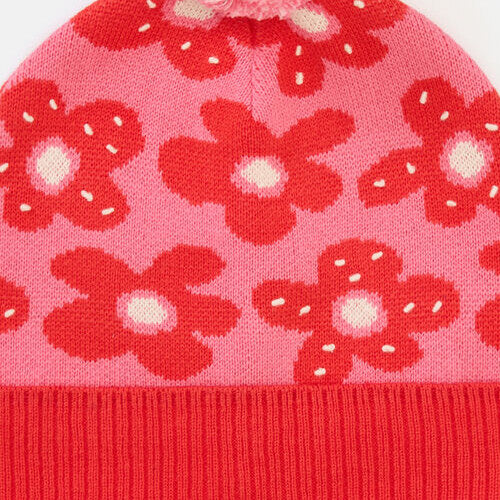 Spotty Floral Kids Beanie - Image 5