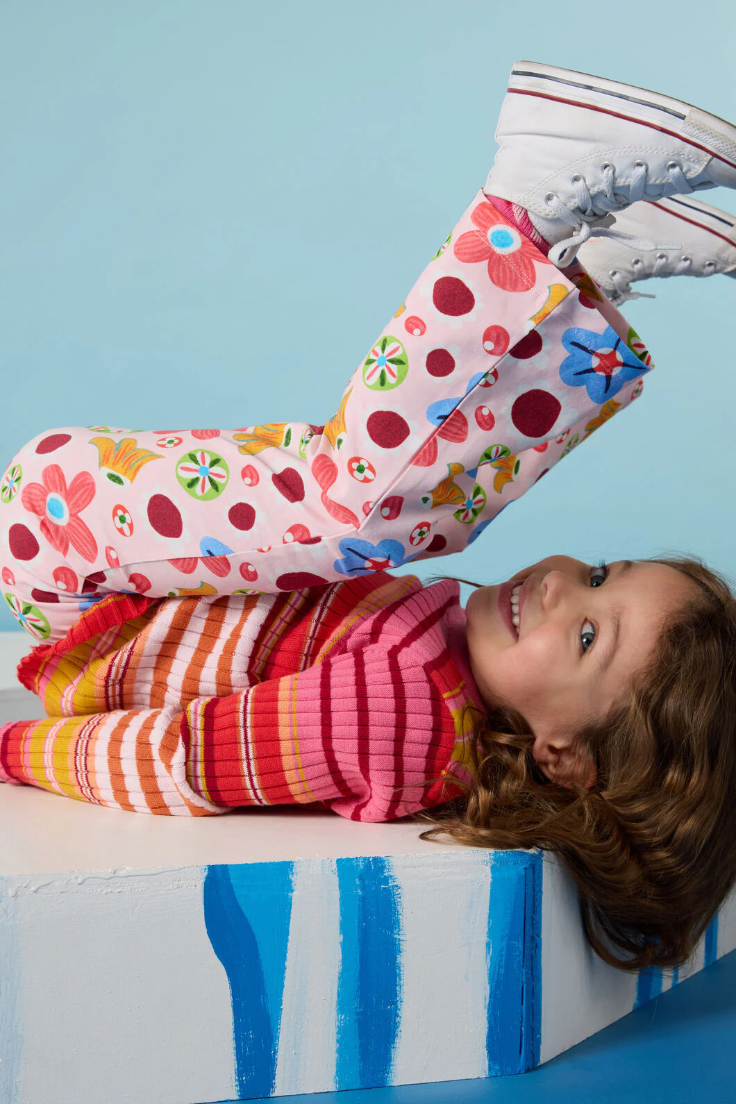Spotty Floral Kids Legging - Image 2