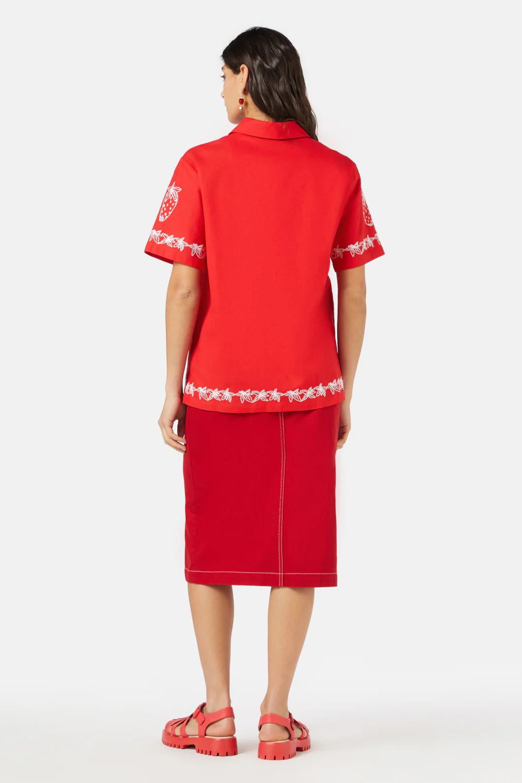 Strawberry Patch Embroidered Shirt - Image 6