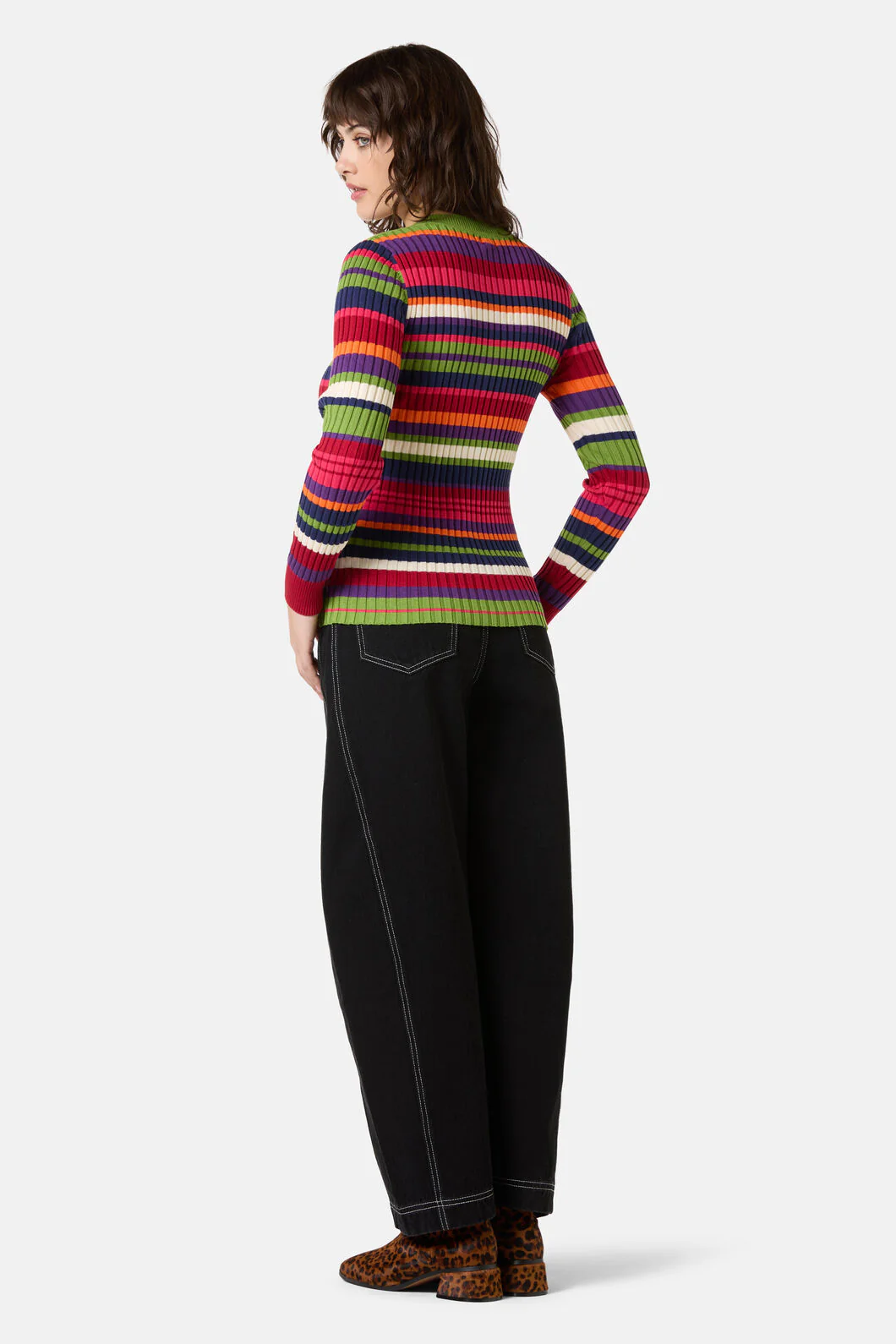 Stripe Tease Knit Top - Image 8