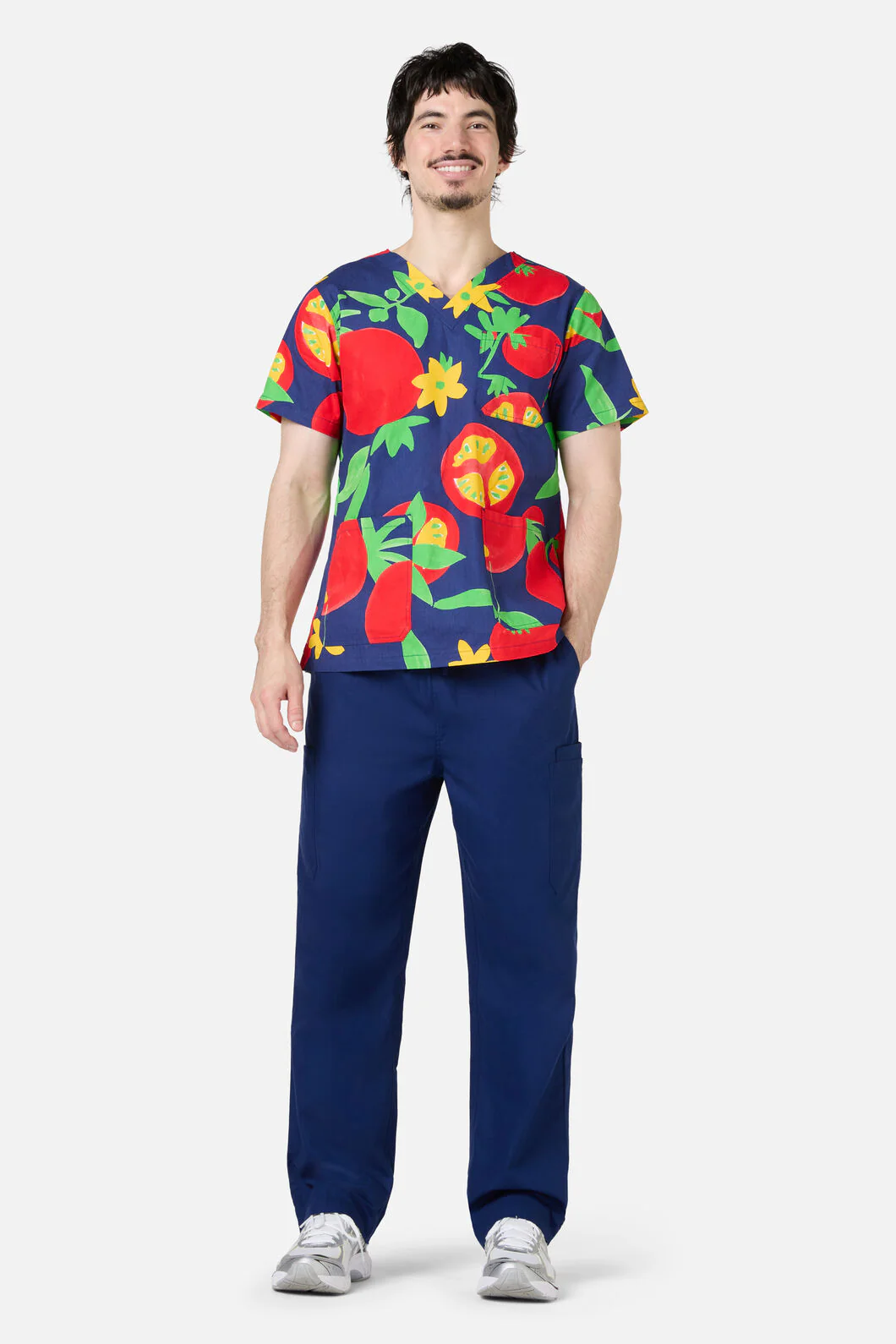 Tomato Salad Top & Pant Scrubs