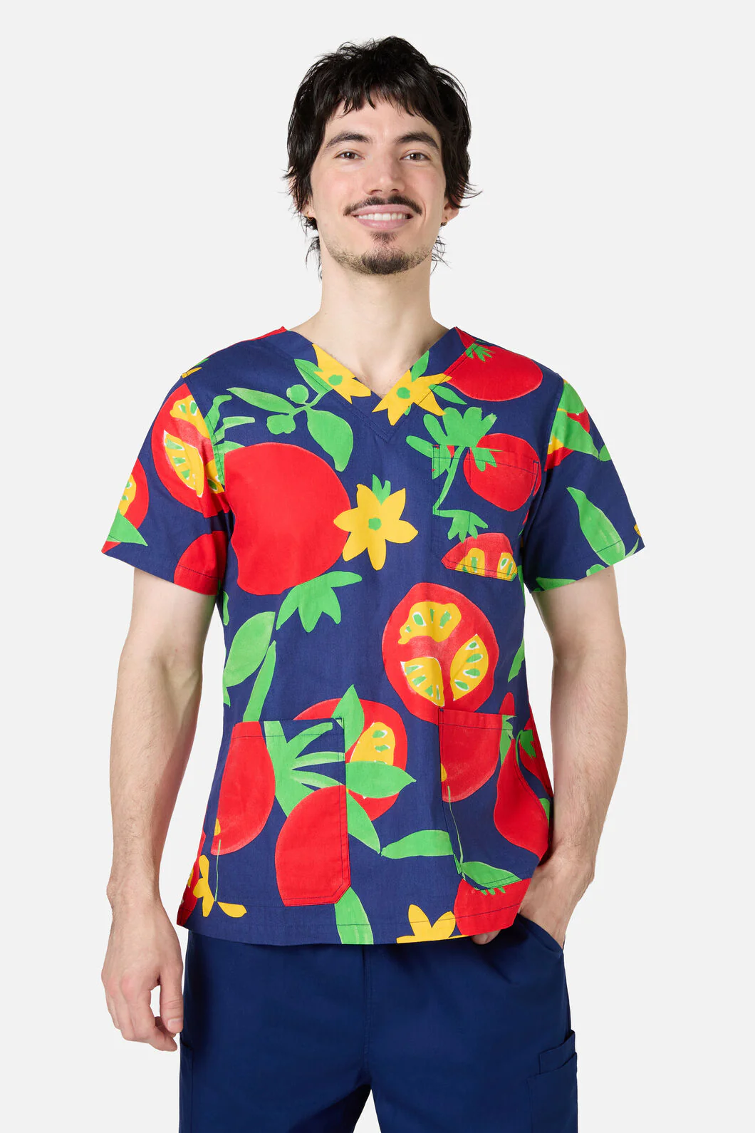 Tomato Salad Top & Pant Scrubs - Image 2