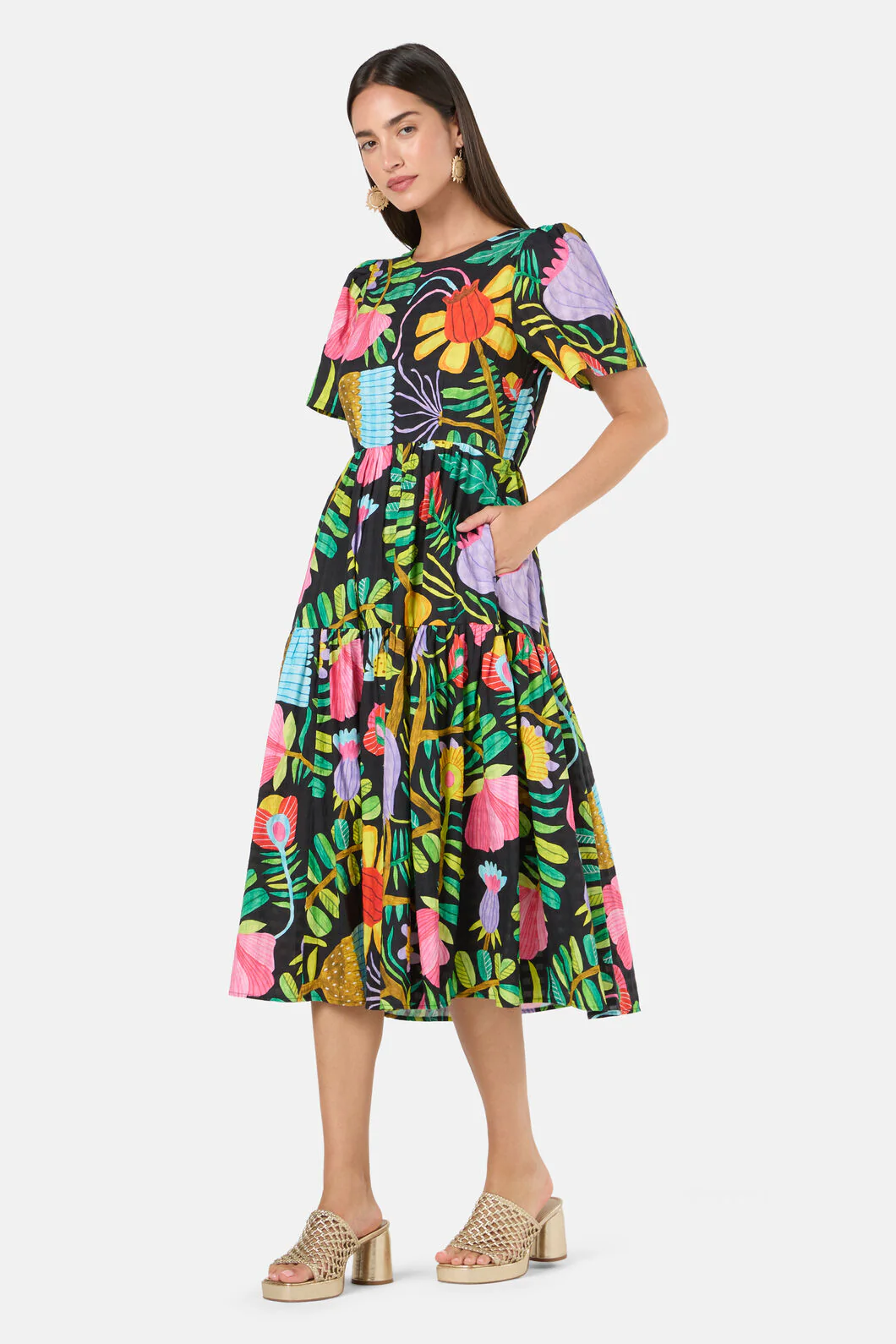 Whimsical Blooms Tiered Dress - Image 2
